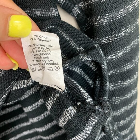 Madewell High-Low Hem Striped Thick Top - Picture 5 of 7